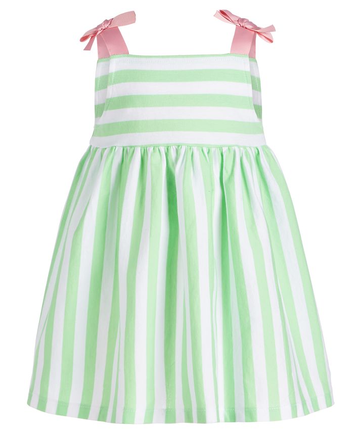 First Impressions Baby Girls Dot-Print Cotton Dress, Created for Macy's ...