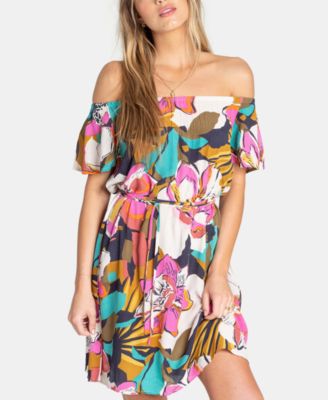 billabong off the shoulder dress