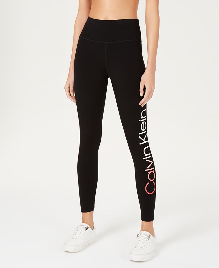 Calvin Klein Logo High-Waist Ankle Leggings & Reviews - Pants & Capris ...