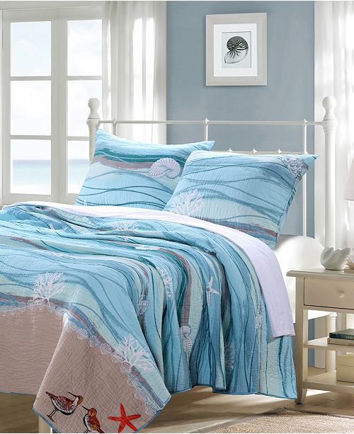 Greenland Home Fashions Maui Quilt Set, 2-Piece Twin ...