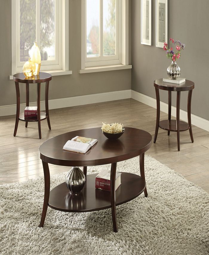 Acme Furniture Iara 3Piece Coffee/End Table Set Macy's