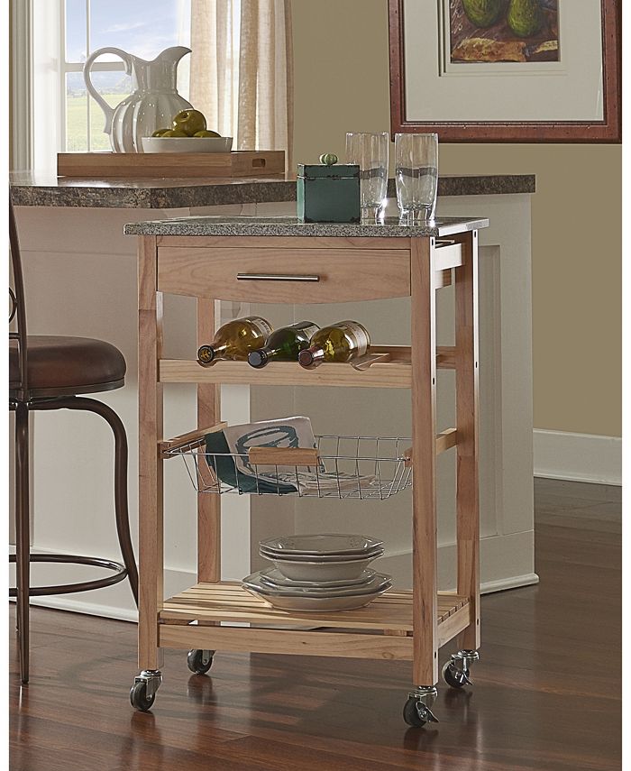 Linon Home Décor Kitchen Island with Granite Top Macy's