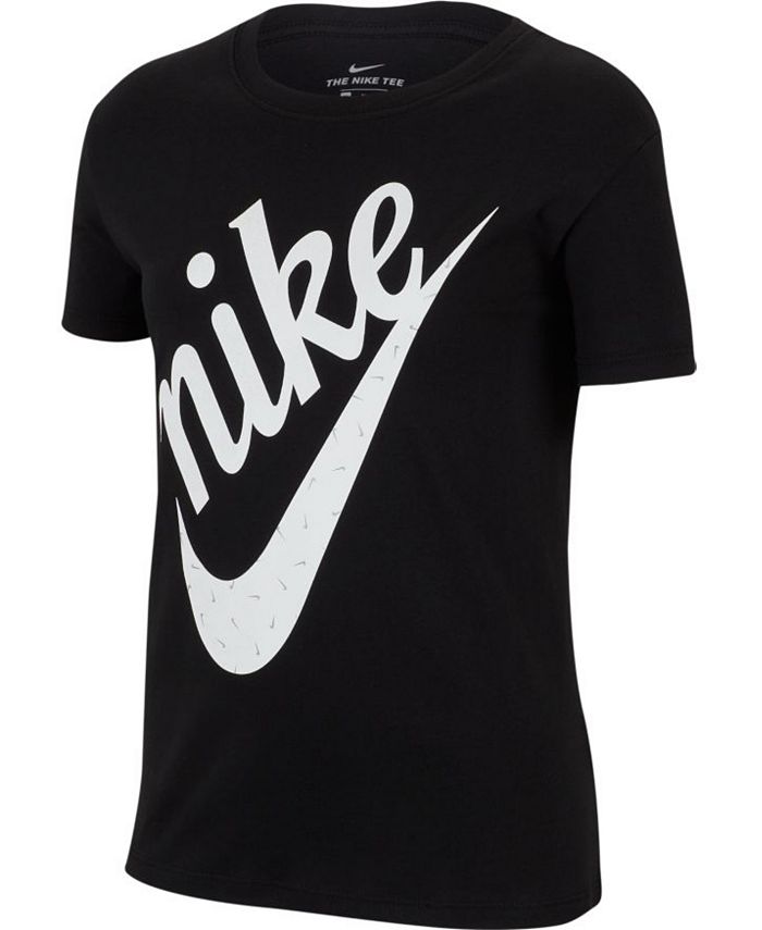Nike Big Girls Icon Logo Cotton T-Shirt & Reviews - Shirts & Tops ...