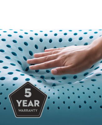 Z Shoulder Cutout Zoned Gel Dough Memory Foam Pillow, Queen