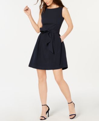 Anne Klein - Seersucker Fit & Flare Dress