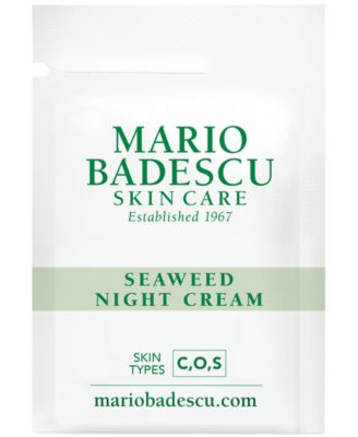 Mario Badescu - Try  Seaweed Night Cream with $20 Skincare purchase!
