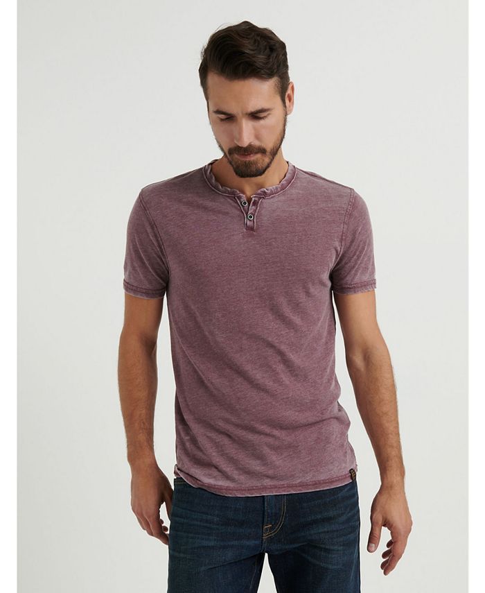 Lucky Brand Men's Venice Burnout Notch Tee - Macy's