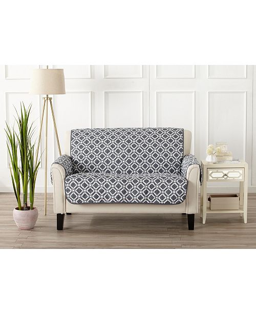 Great Bay Home Fashions Printed Deluxe Reversible Loveseat Furniture Protector Reviews Slipcovers Home Decor Macy S