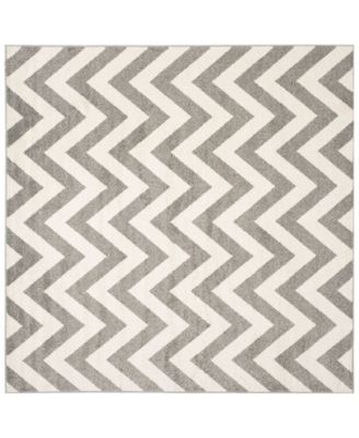 Amherst Dark Gray and Beige 9' x 9' Square Area Rug