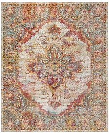 Crystal Cream and Rose 9' x 12' Area Rug