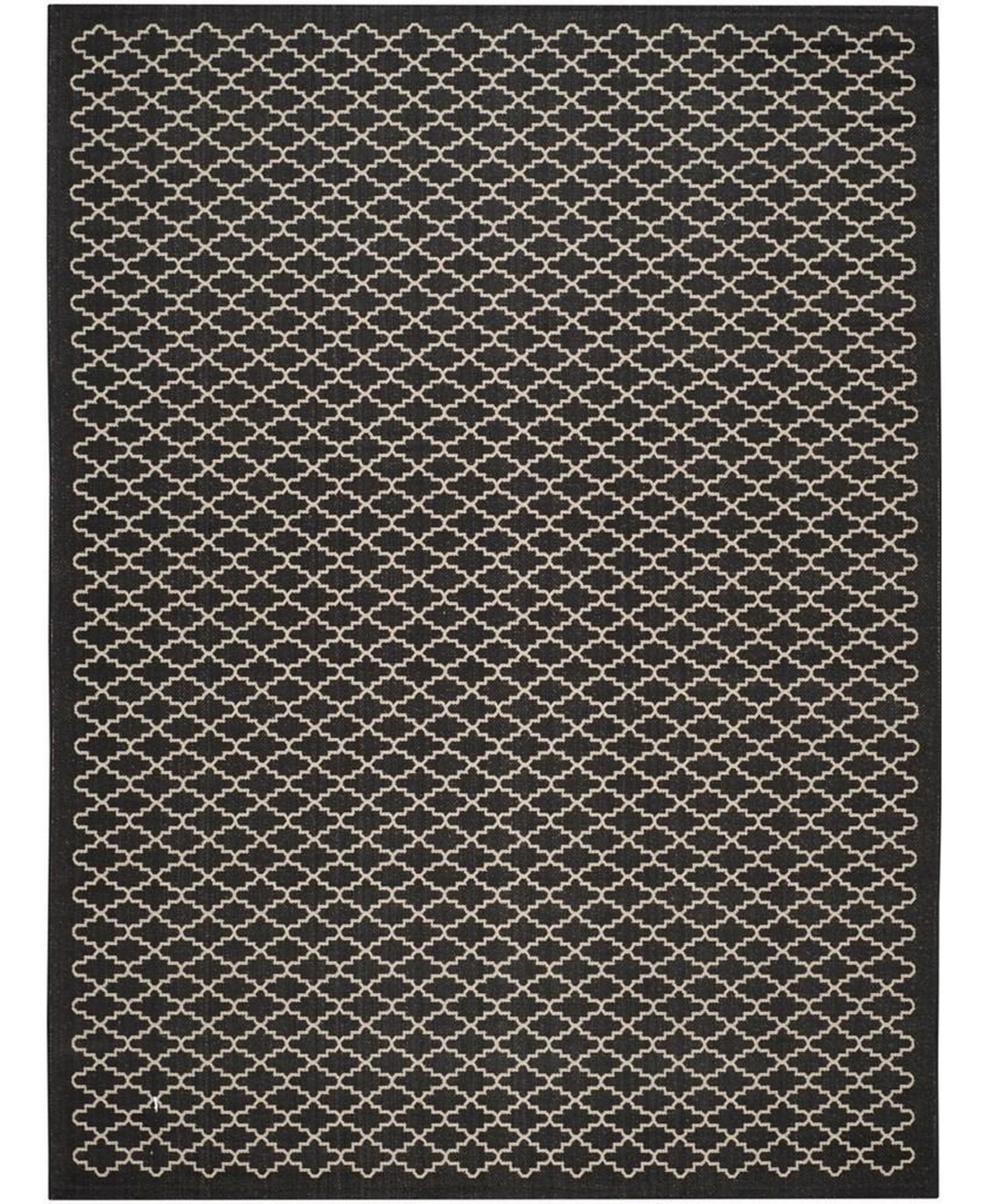 Safavieh Courtyard Black and Beige 9' x 12' Outdoor Area Rug - Black / Be