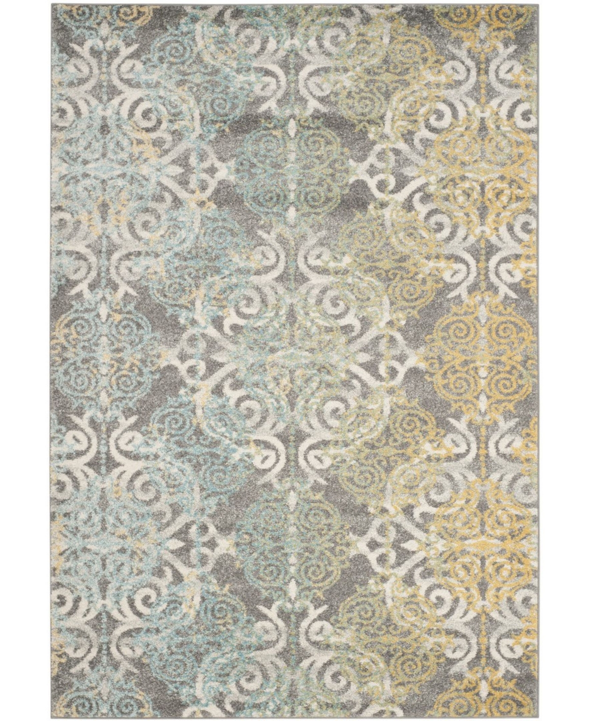 Safavieh Evoke Gray and Ivory 10' x 14' Area Rug - Gray