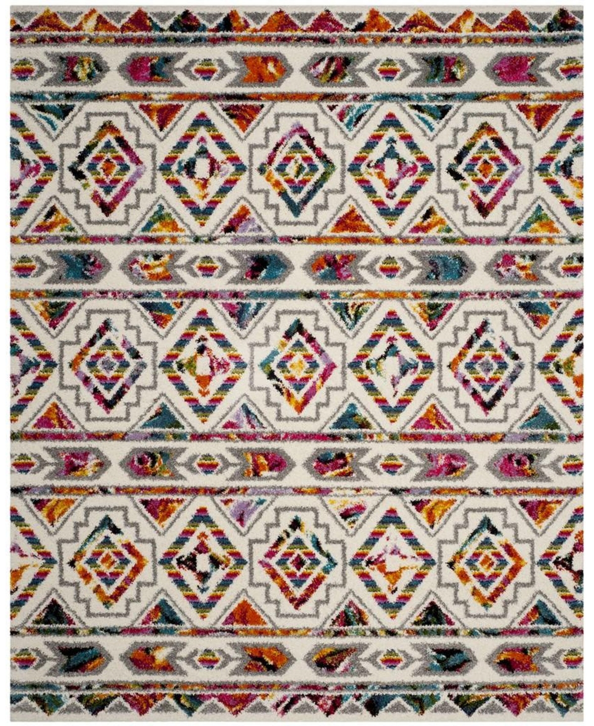 Safavieh Fiesta Cream and Multi 9' x 12' Area Rug - Cream