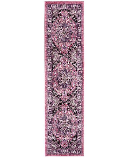 Safavieh Skyler Pink And Ivory 2 X 8 Runner Area Rug Reviews Rugs Macy S