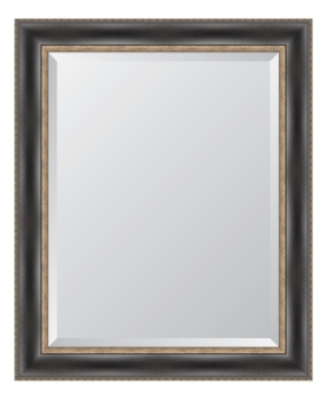Melissa Van Hise Black With Silver Emboss Framed Mirror - 28.25" X 34.25" X 2" In Multi
