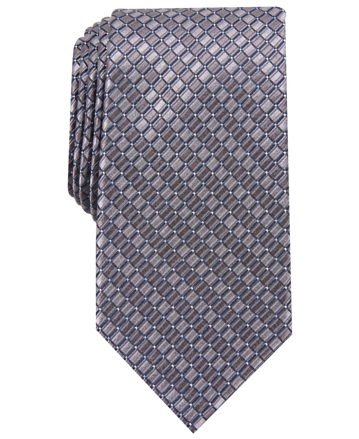 Men's Nascarella Grid Tie - Grey
