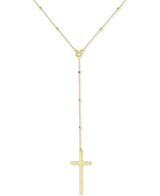 cross lariat necklace