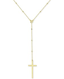 Cross Lariat Necklace, 17-1/2 + 2" extender