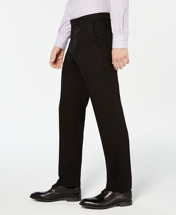 Vince Camuto Men's Slim-Fit Stretch Wrinkle-Resistant Black Solid Suit ...