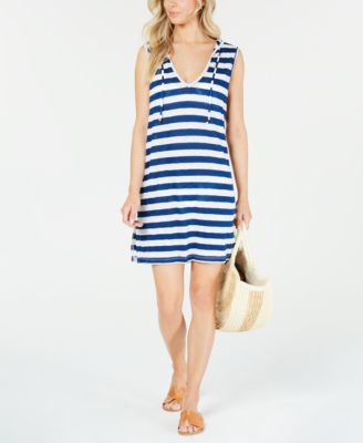 Miken - Sleeveless Hooded Cover-Up Dress