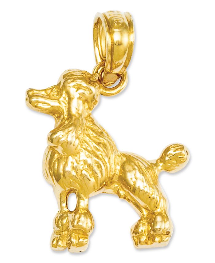 Macy's - 14k Gold Charm, Poodle Dog Charm