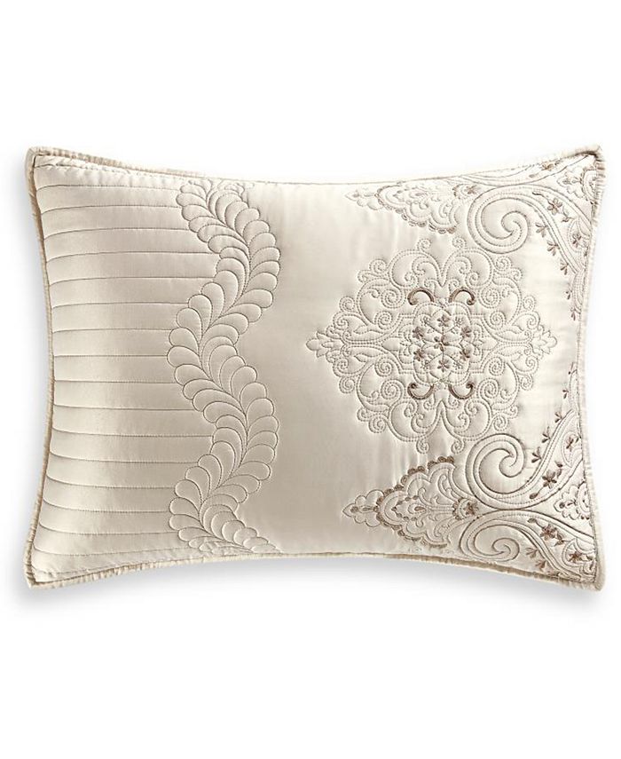 Martha Stewart Collection Column Embroidery Twin Bedspread, Created for