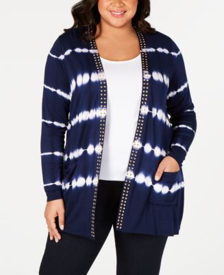 Black and Black Striped Open Front Swing Cardigan by Bleyle main image 0