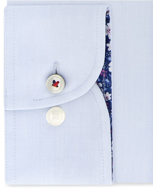 Tommy Hilfiger Men's Classic/Regular Fit Non-Iron Thflex Supima Stretch Check Dress Shirt Bright Blue Size 15.5X34-35