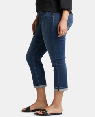Silver Jeans Co. Plus Elyse Mid-Rise Comfort Fit Capri at Mall of America ® in B