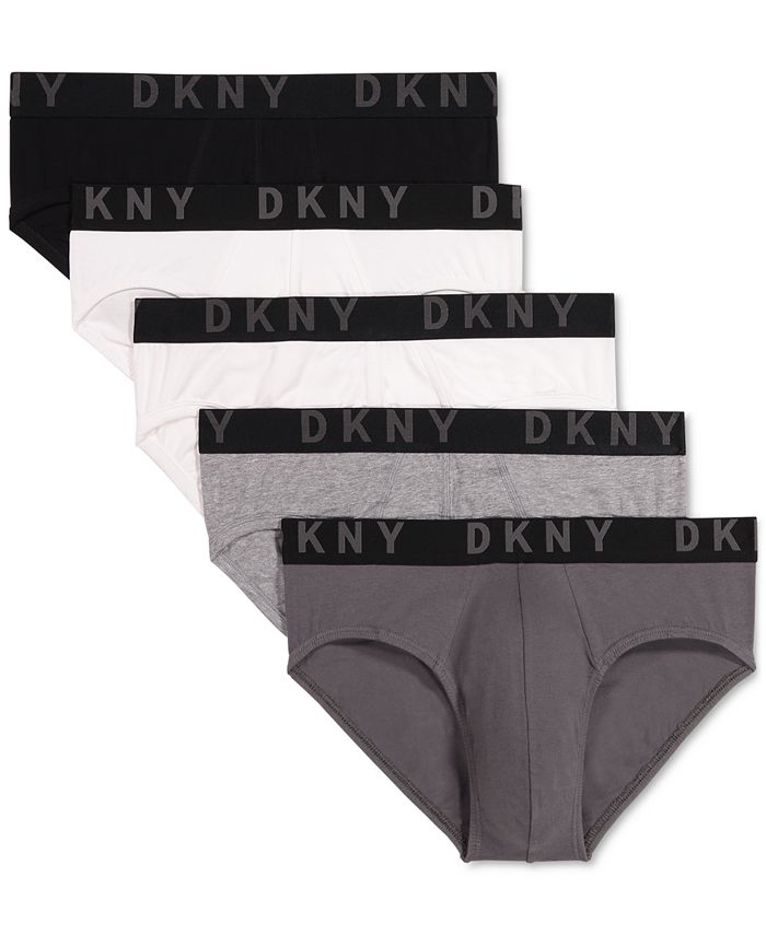 DKNY Men's 5-Pk. Cotton Stretch Hip Briefs - Macy's