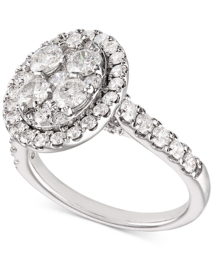 image of Diamond (2 ct. t.w.) Halo Engagement Ring in 14k White Gold
