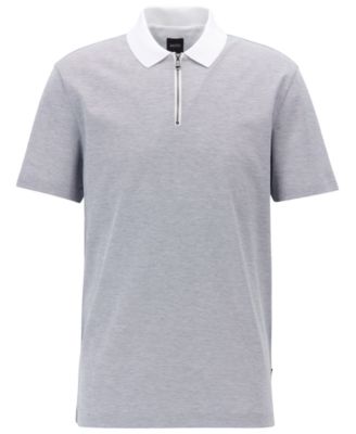 hugo boss half zip polo