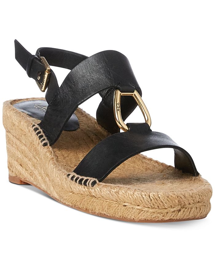 Lauren Ralph Lauren Bena Espadrille Wedge Sandals - Macy's
