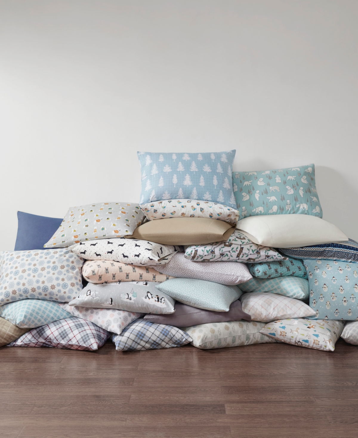 True North by Sleep Philosophy Novelty Printed Cotton Flannel 4-Pc. Sheet Set,