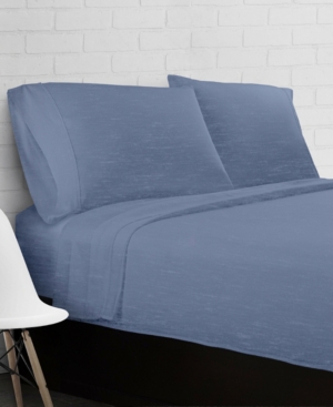 Heather Jersey Knit 4-Piece Sheet Set - Full Bedding