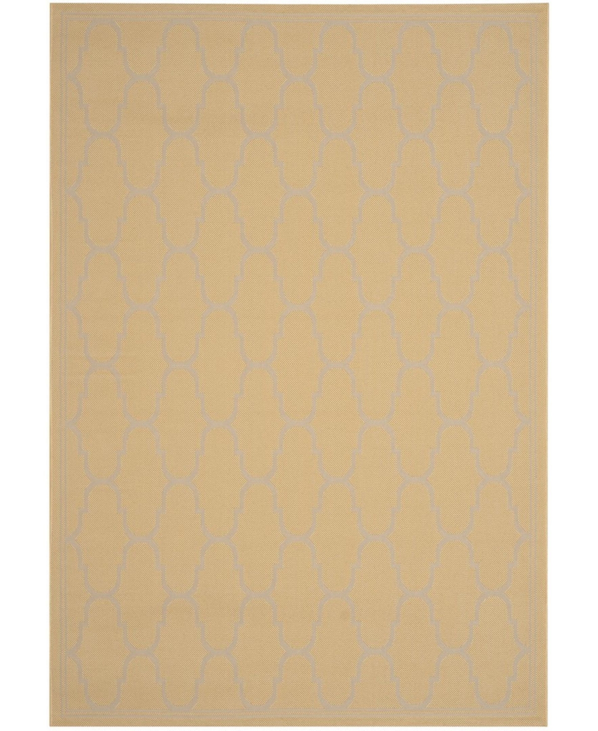 Safavieh Courtyard Yellow and Beige 9' x 12'6in Sisal Weave Outdoor Area Rug - Yellow / B