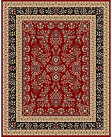 Lyndhurst Red and Black 4' x 6' Area Rug