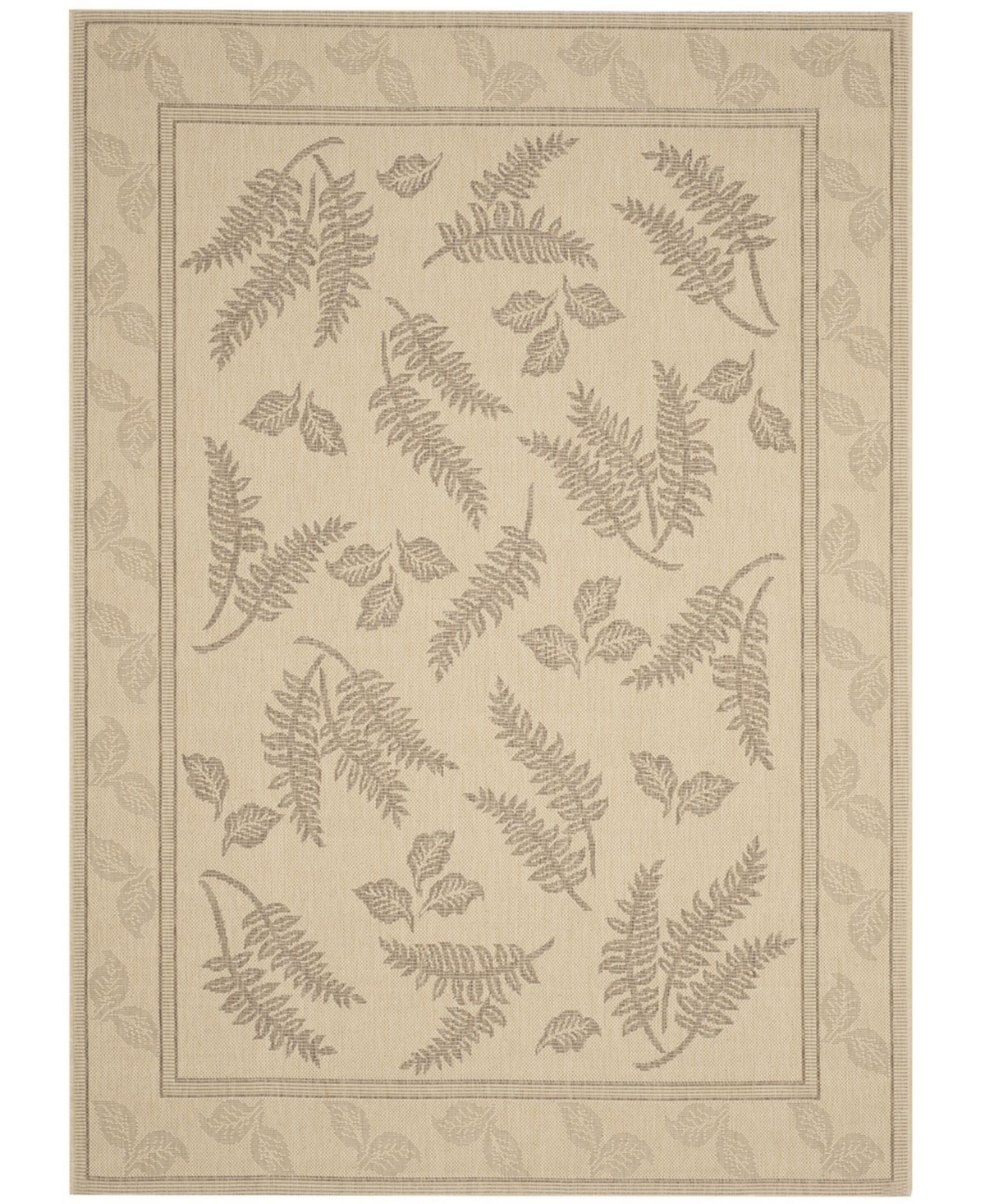 Safavieh Courtyard Natural and Brown 8' x 11' Outdoor Area Rug - Nude Or Na