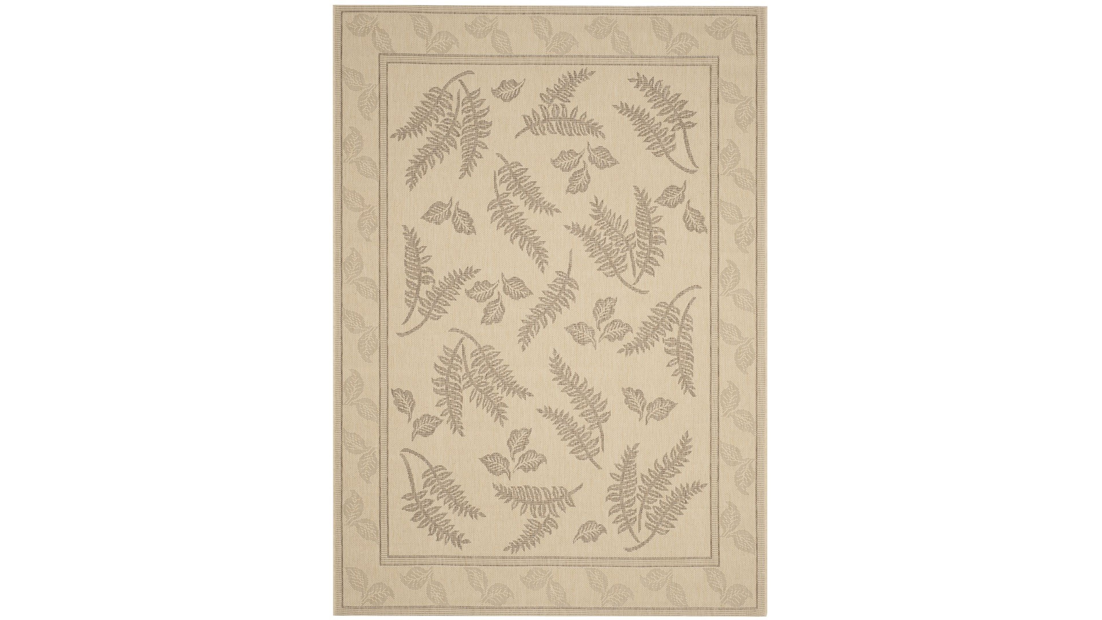 Safavieh Courtyard CY0772 Natural and Brown 8' x 11' Outdoor Area Rug