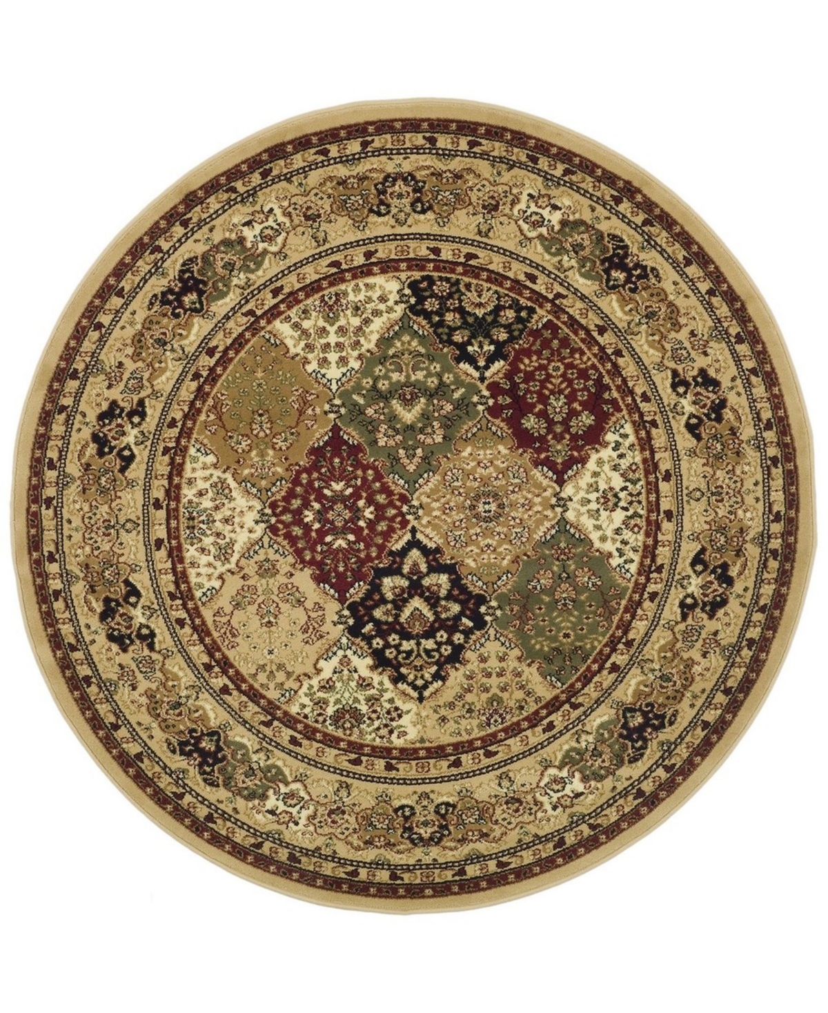 Safavieh Lyndhurst Multi and Black 10' x 10' Round Area Rug - Miscellane