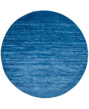 Safavieh Adirondack Light Blue and Dark Blue 8' x 8' Round Area Rug