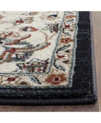 Lyndhurst Navy and Creme 4' x 6' Area Rug