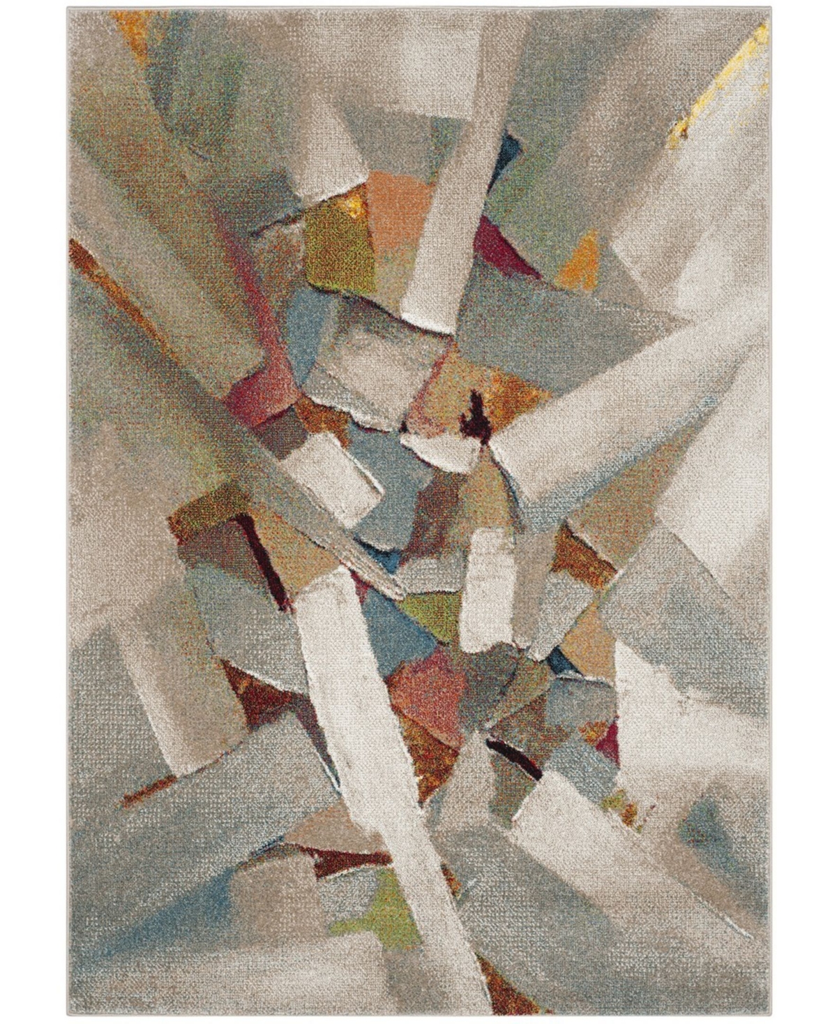 Safavieh Porcello Gray and Multi 8' x 10' Area Rug - Gray