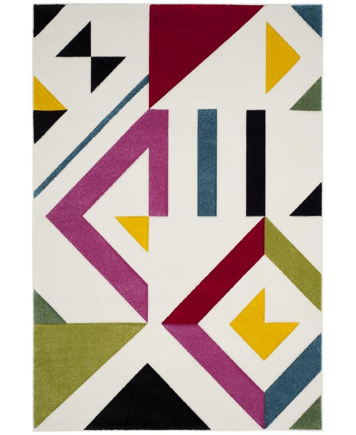 Safavieh Hollywood Ivory and Rose 6'7in x 9' Area Rug - Ivory/rose