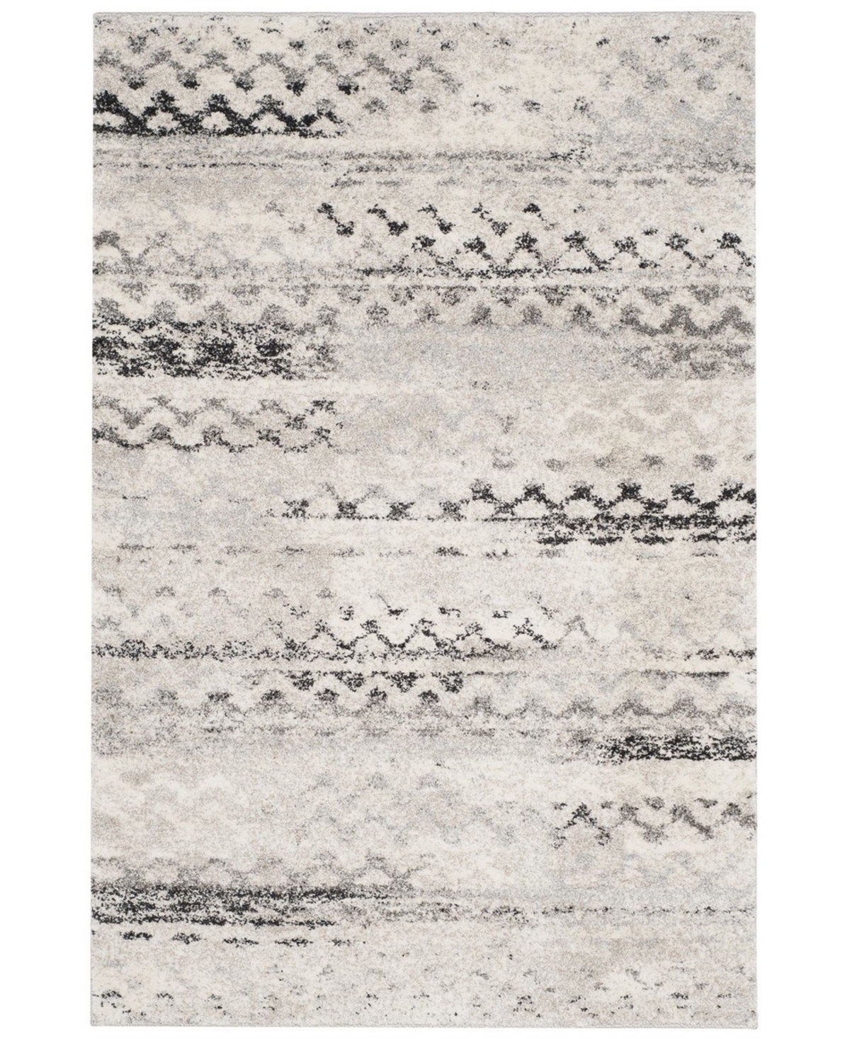 Safavieh Retro Cream and Gray 11' x 15' Area Rug - Cream