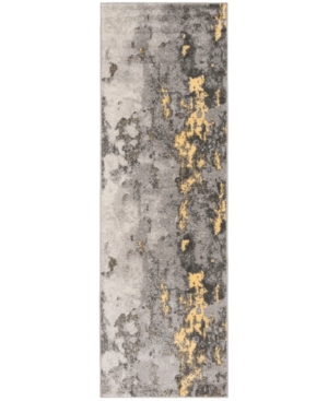 Safavieh Adirondack 134 Grey And Yellow 2'6" X 12' Runner Area Rug In Gray