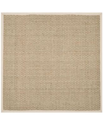 Safavieh Natural Fiber Natural And Ivory 10' X 10' Sisal Weave Square ...