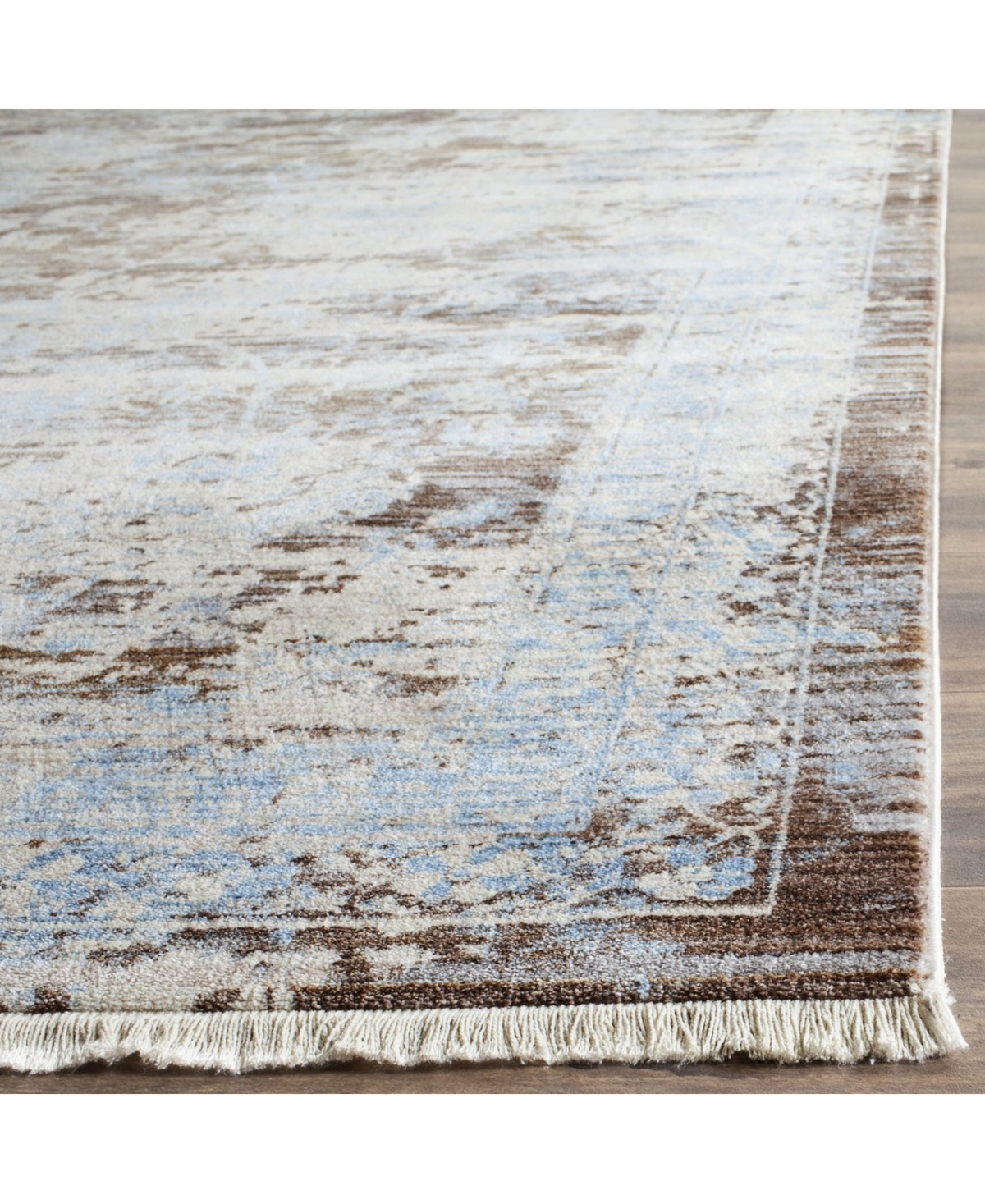 Safavieh Vintage Persian VTP417and Light Blue Area Rug - Brown/ligh