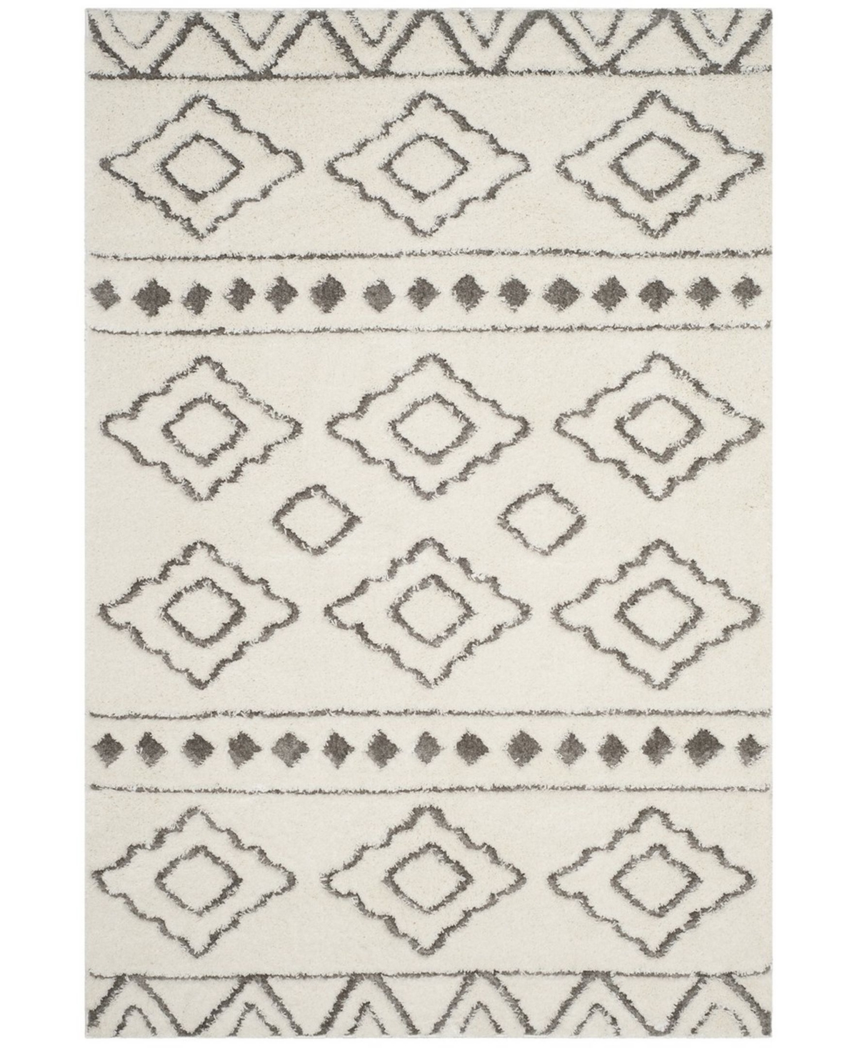 Safavieh Sparta 5'1in x 7'6in Area Rug - Ivory/Grey