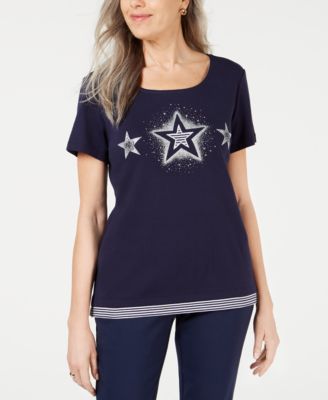 Karen Scott - Star Graphic T-Shirt